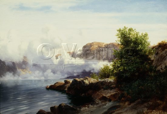 Andreas Disen (1845-1923), 
Size; 40.5x59 cm, 
Genre: Oil
Location: Private, 
Photo: Per Henrik Petersson